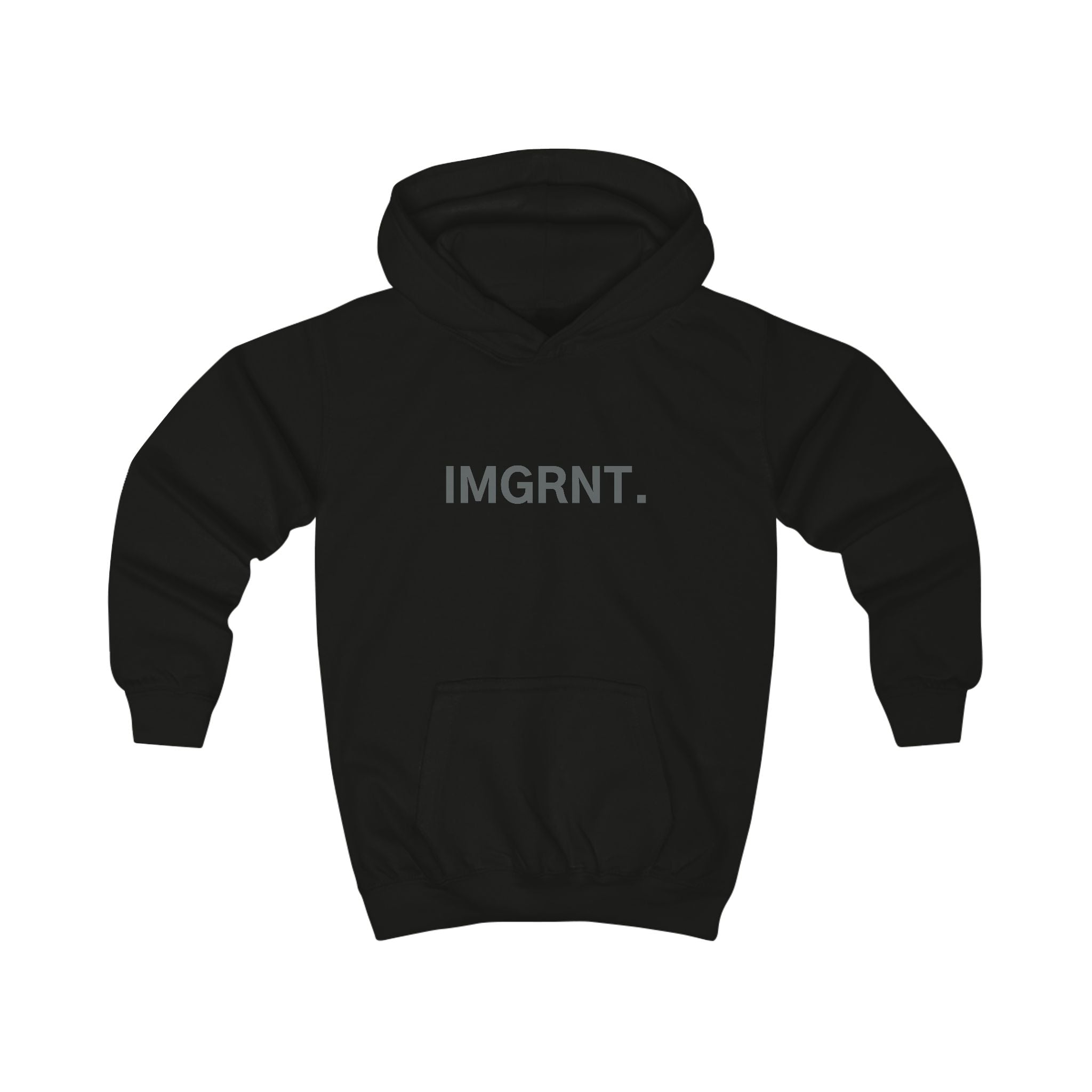 Stylish urban Kids Hoodie with IMGRNT. Design - Trendy Pullover for Young Adventurers, Perfect for All Seasons, Gifts, and Celebrations
